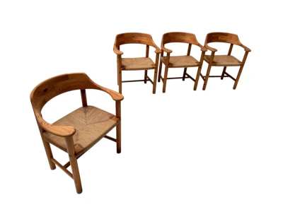 Four Mid-Century Modern Armchairs by Rainer Daumiller, 1970s